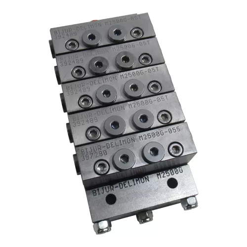 BIJUR | M2500B5G | Five-Section Manifold