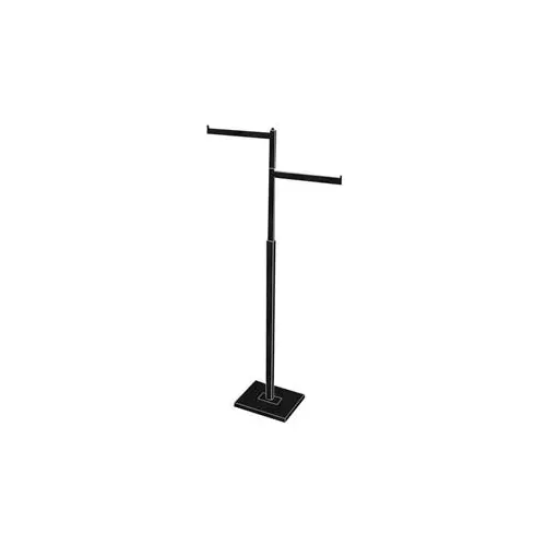 black-rectangular-tubing-rack-2-str-arms Black Rectangular tubing Rack 2 Str. Arms