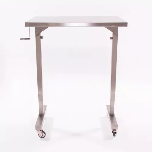 blickman-stainless-steel-mobile-instrument-table-36-x-20-adjustable-height Blickman Stainless Steel Mobile Instrument Table, 36 x 20", Adjustable Height