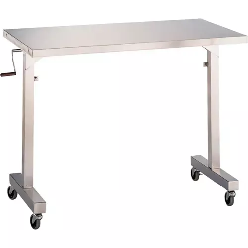 blickman-stainless-steel-mobile-instrument-table-48-x-24-adjustable-height Blickman Stainless Steel Mobile Instrument Table, 48 x 24", Adjustable Height