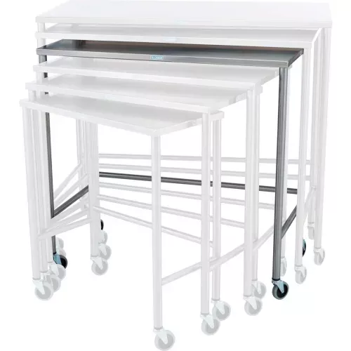 blickman-stainless-steel-nesting-mobile-instrument-table-40-w-x-20-d Blickman Stainless Steel Nesting Mobile Instrument Table, 40"W x 20"D
