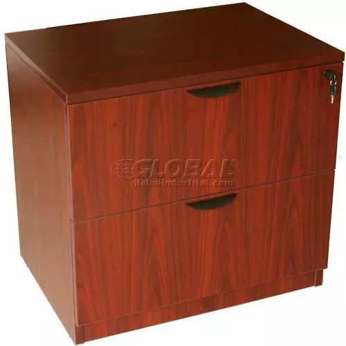 boss-2-drawer-lateral-file-mahogany Boss 2-Drawer Lateral File, Mahogany