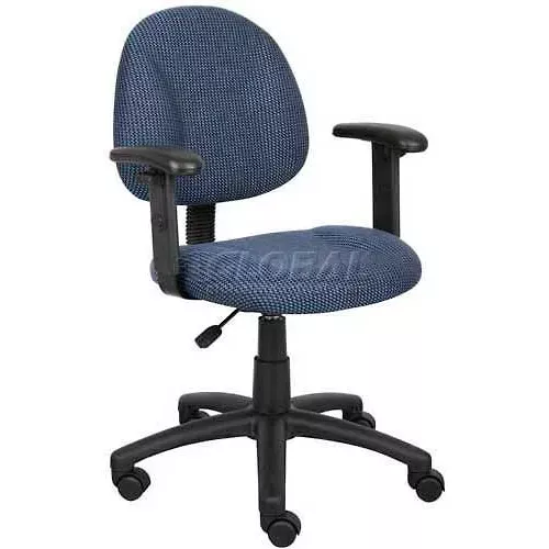 boss-deluxe-posture-chair-with-adjustable-arms-blue Boss Deluxe Posture Chair with Adjustable Arms Blue
