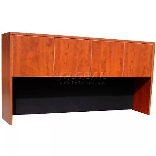 boss-hutch-with-4-doors-66-cherry Boss Hutch with 4 Doors - 66" - Cherry