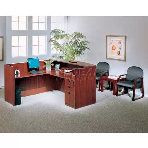 boss-reception-desk-return-shell-42-mahogany Boss Reception Desk Return Shell - 42" - Mahogany
