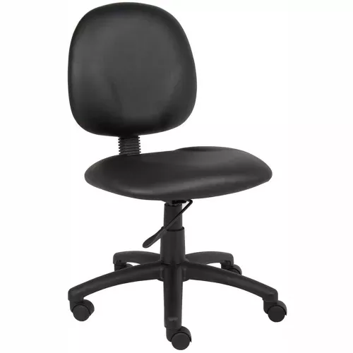 boss-task-chair-vinyl-mid-back-black Boss Task Chair - Vinyl - Mid Back - Black