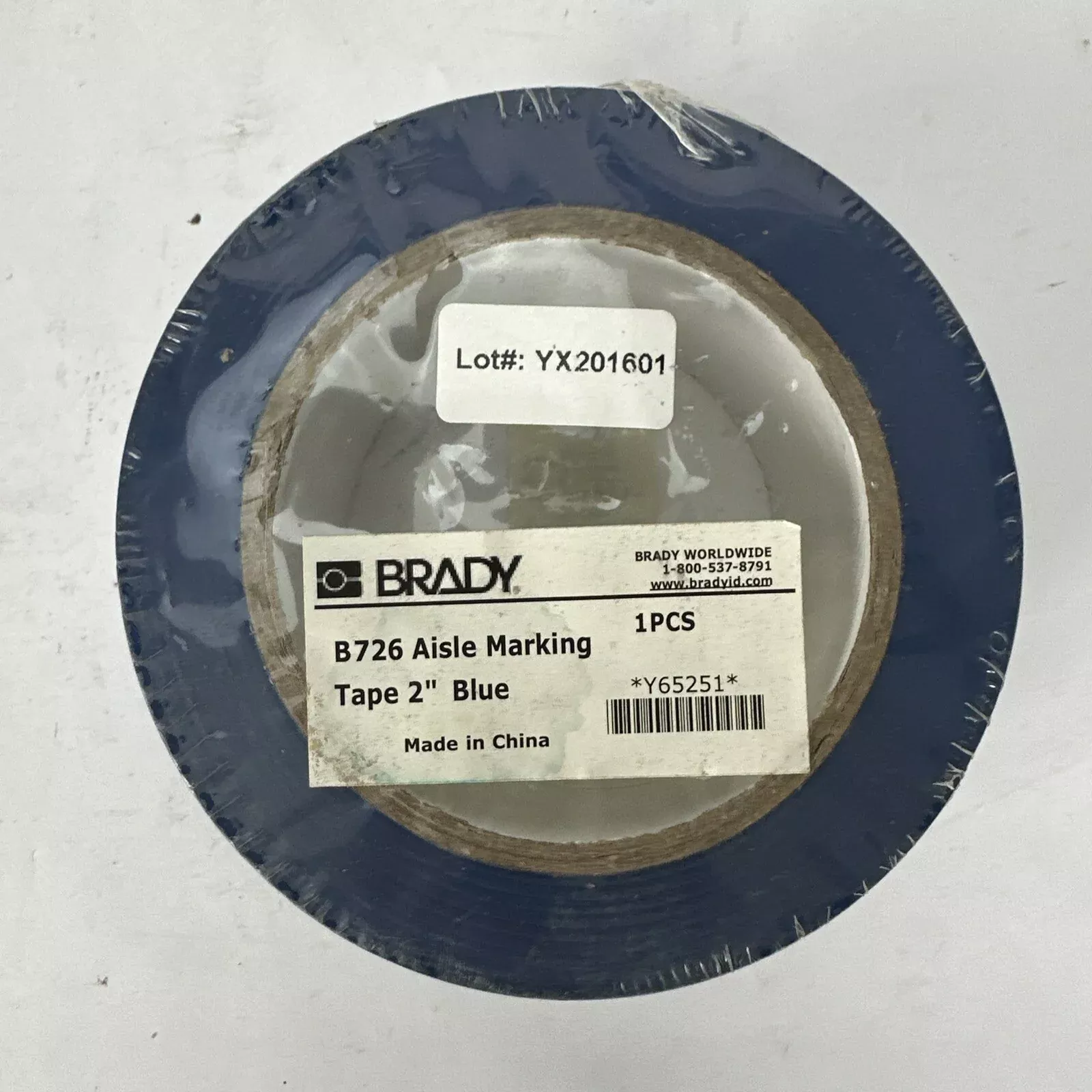 brady-b726-aisle-marking-tape-2-blue BRADY B726 AISLE MARKING TAPE 2" BLUE