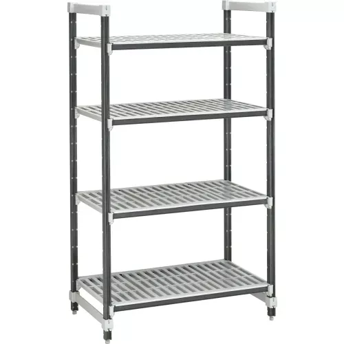 camshelving-elements-starter-unit-24-d-x-60-w-x-64-h-4-shelf-brushed-graphite Camshelving Elements Starter Unit, 24"D x 60"W x 64"H, 4 Shelf, Brushed Graphite