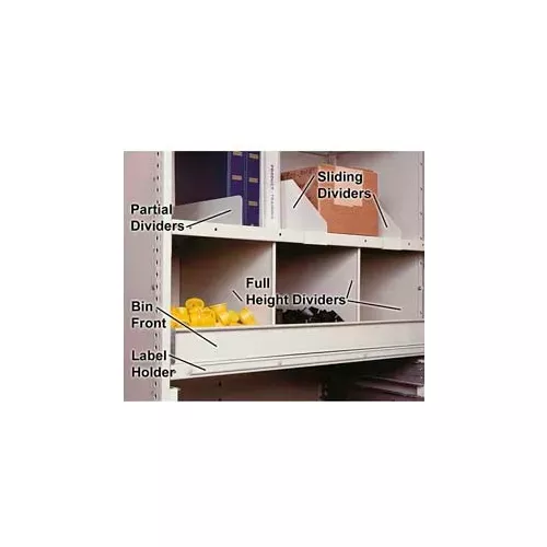 clipperbin-front-36-w-x-3-h-gray ClipperBin Front, 36"W X 3"H, Gray