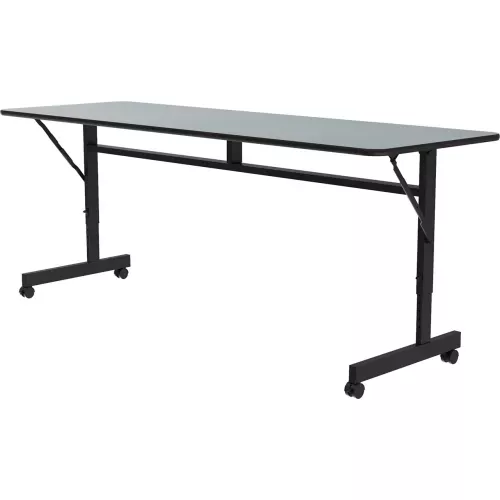 correll-econo-line-flip-top-table-24-x-72-gray-granite Correll Econo-Line Flip Top Table, 24" x 72", Gray Granite