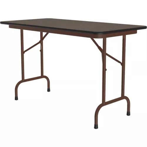 correll-melamine-folding-table-24-x-48-walnut Correll Melamine Folding Table, 24" x 48", Walnut