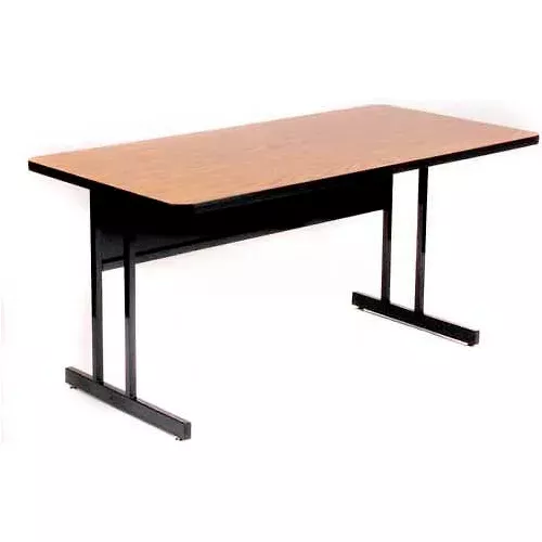 correll-training-table-laminate-24-x-48-medium-oak Correll Training Table - Laminate - 24" x 48", Medium Oak