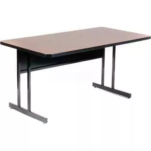 correll-training-table-laminate-30-x-48-walnut Correll Training Table - Laminate - 30" x 48", Walnut