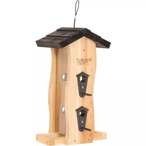 cwf5-nature-s-way-cedar-vertical-wave-bird-feeder CWF5 Nature's Way Cedar Vertical Wave Bird Feeder