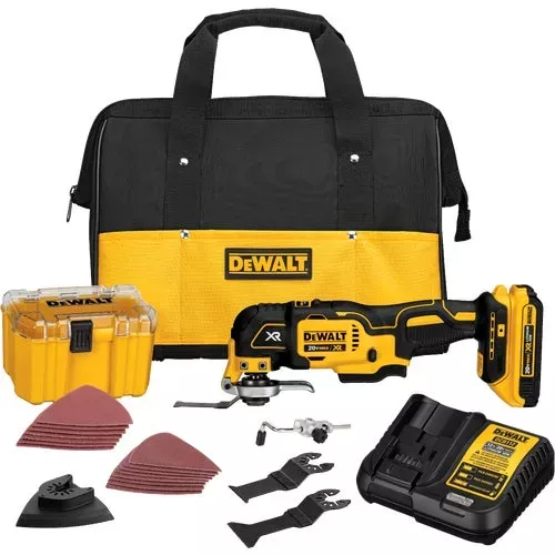 dcs356d1-dewalt-20v-max-xr-lithium-ion-brushless-cordless-oscillating-tool-kit DCS356D1 DeWalt 20V MAX XR Lithium-Ion Brushless Cordless Oscillating Tool Kit