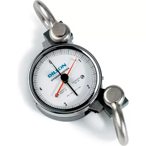 dillon-ap-mechanical-dynamometer-with-shackles-5-dial-1-000-lb-x-10-lb Dillon AP Mechanical Dynamometer with Shackles, 5" Dial, 1,000 lb x 10 lb