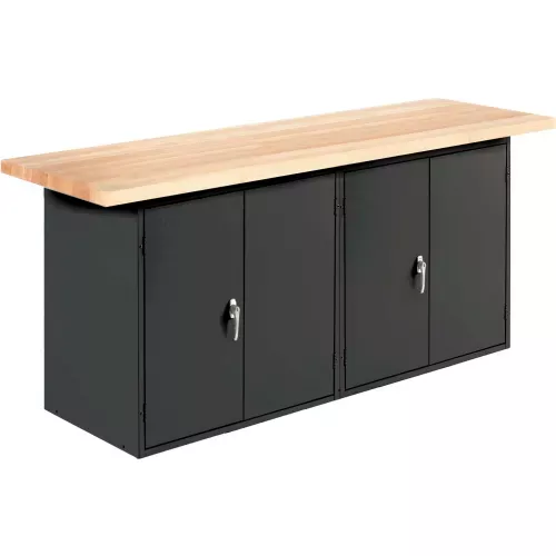 diversified-spaces-wall-island-workbench-2-cabinets-72-w-x-24-d-black Diversified Spaces Wall, Island Workbench, 2 Cabinets, 72"W x 24"D, Black