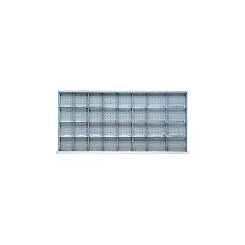 DW Drawer Layout, 32 Compartments 3" H