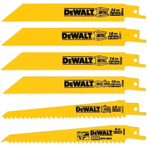 dw4856-dewalt-6-piece-reciprocating-saw-blade-set DW4856 DeWalt 6-Piece Reciprocating Saw Blade Set