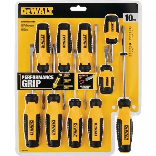 dwht65201-dewalt-10-piece-screwdriver-set DWHT65201 DeWalt 10-Piece Screwdriver Set