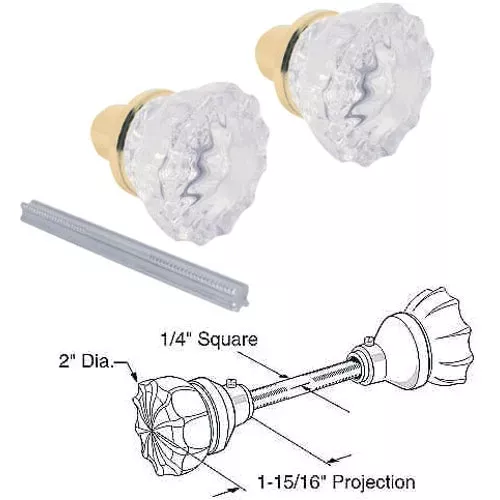 e-2279-defender-security-passage-crystal-glass-door-knob E 2279 Defender Security Passage Crystal Glass Door Knob
