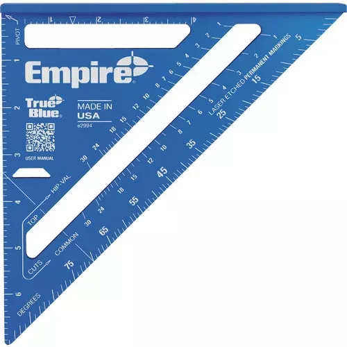 e2994-empire-true-blue-laser-etched-rafter-square E2994 Empire True Blue Laser Etched Rafter Square