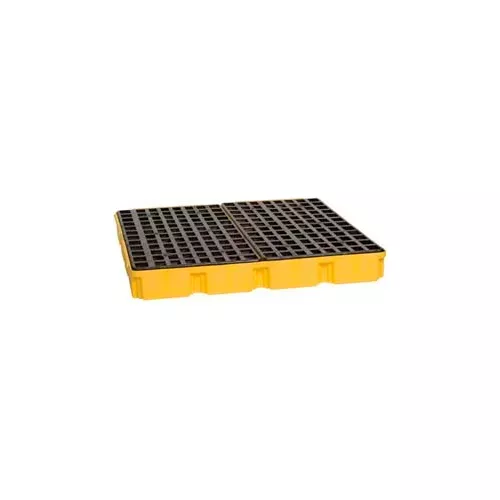 eagle-1635-4-drum-modular-spill-platform-unit-yellow-with-no-drain Eagle 1635 4 Drum Modular Spill Platform Unit - Yellow with No Drain