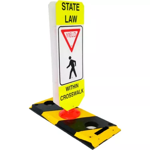 flexible-post-crosswalk-system-state-law-yield Flexible Post Crosswalk System, State Law - Yield