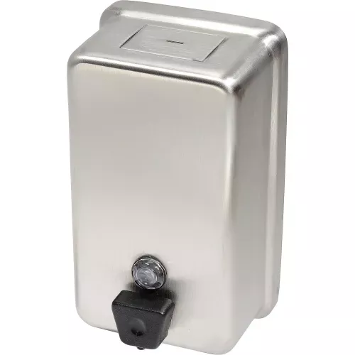 Frost Wall Mount Manual Vertical Liquid Soap Dispenser - Stainless - 708A