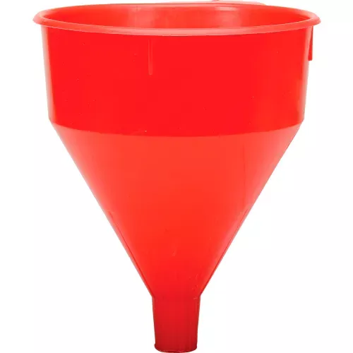 funnel-king-red-safety-polyethylene-6-quart-funnel-32005 Funnel King Red Safety Polyethylene 6 Quart Funnel - 32005