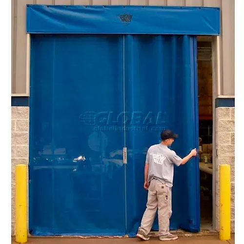 goff-s-bug-blocking-manual-side-seal-door-12-w-x-14-h-black Goff's Bug Blocking Manual Side Seal Door - 12'W x 14'H - Black