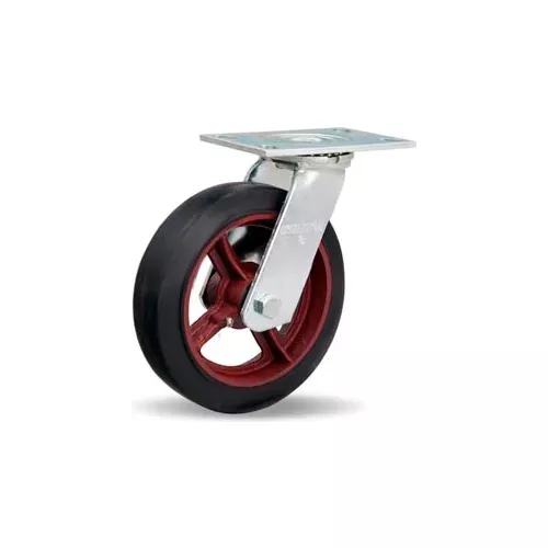 hamilton-general-service-swivel-8-x-2-mold-on-rubber-roller-500-lb-caster Hamilton General Service Swivel 8 x 2 Mold-On Rubber Roller 500 Lb. Caster