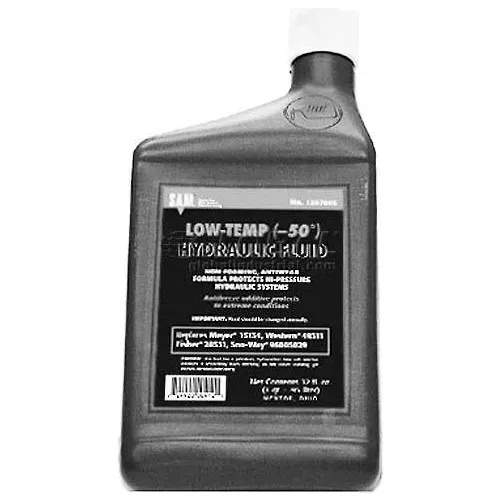 Hydraulic Fluid, 1 Case(12 Qts), Replaces Meyer 15487