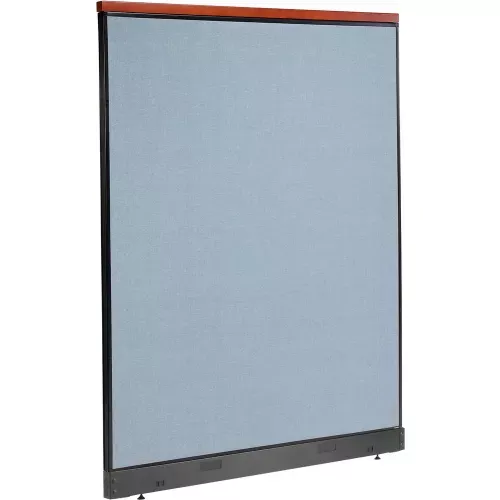 interion-deluxe-non-electric-office-partition-panel-with-raceway-60-1-4-w-x-77-1 Interion Deluxe Non-Electric Office Partition Panel with Raceway, 60-1/4"W x 77-1/2"H, Gray