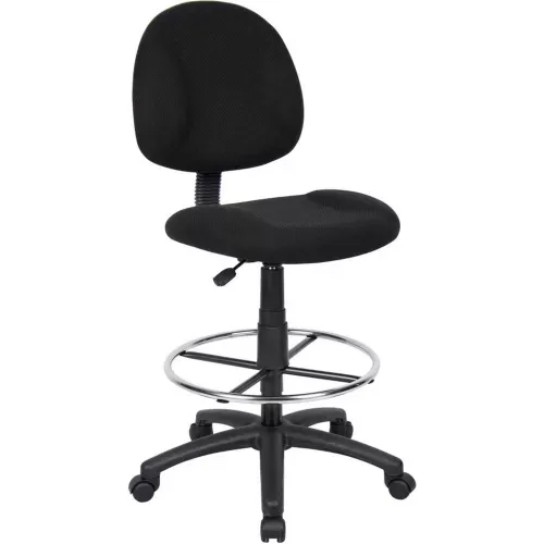 interion-drafting-stool-fabric-black Interion Drafting Stool - Fabric - Black