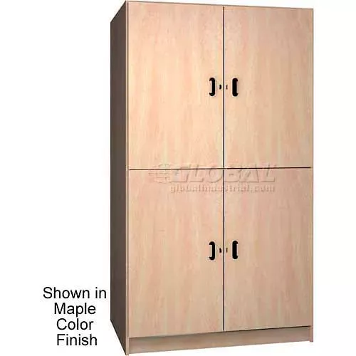 ironwood-2-compartment-wardrobe-storage-cabinet-solid-door-maple-color Ironwood 2 Compartment Wardrobe Storage Cabinet, Solid Door, Maple Color