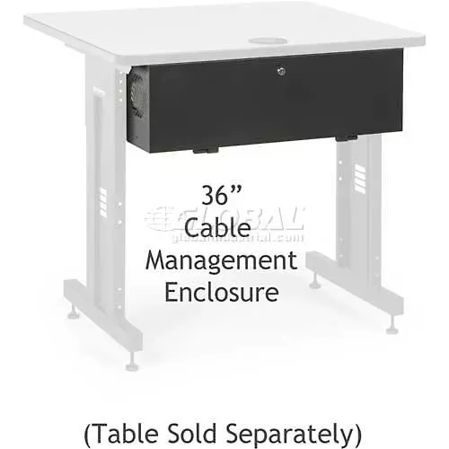 Kendall Howard™Cable Management Enclosure for 36" Classroom Training Table