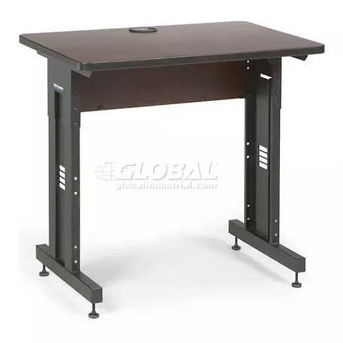 kendall-howard-classroom-training-table-adjustable-height-24-x-36-african-mahoga Kendall Howard™ Classroom Training Table - Adjustable Height - 24" x 36" - African Mahogany