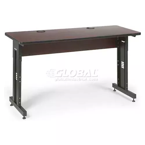 kendall-howard-classroom-training-table-adjustable-height-24-x-60-african-mahoga Kendall Howard™ Classroom Training Table - Adjustable Height - 24" x 60" - African Mahogany