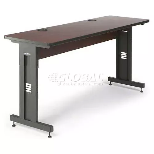 kendall-howard-classroom-training-table-adjustable-height-24-x-72-african-mahoga Kendall Howard™ Classroom Training Table - Adjustable Height - 24" x 72" - African Mahogany