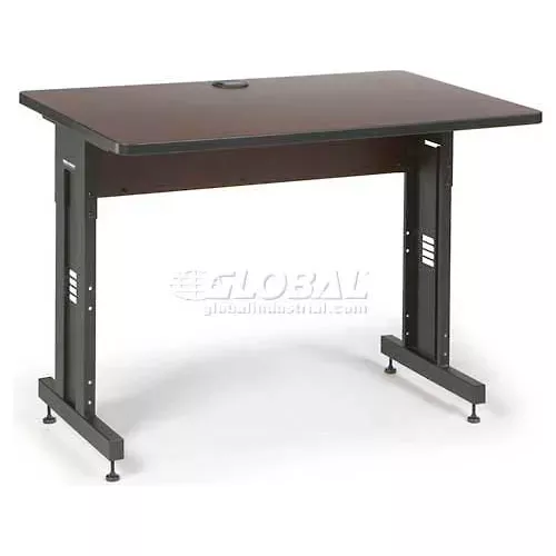 kendall-howard-classroom-training-table-adjustable-height-30-x-48-african-mahoga Kendall Howard™ Classroom Training Table - Adjustable Height - 30" x 48" - African Mahogany