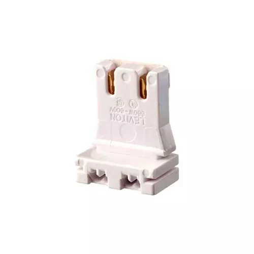 leviton-13150-ur5-medium-base-bi-pin-fluorescent-lampholder-white Leviton 13150-UR5 Medium Base, Bi-Pin, Fluorescent Lampholder, White