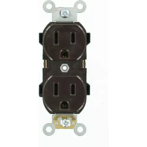 leviton-5252-15a-125v-duplex-receptacle-brown-pkg-qty-10 Leviton 5252 15A, 125V, Duplex Receptacle, Brown - Pkg Qty 10