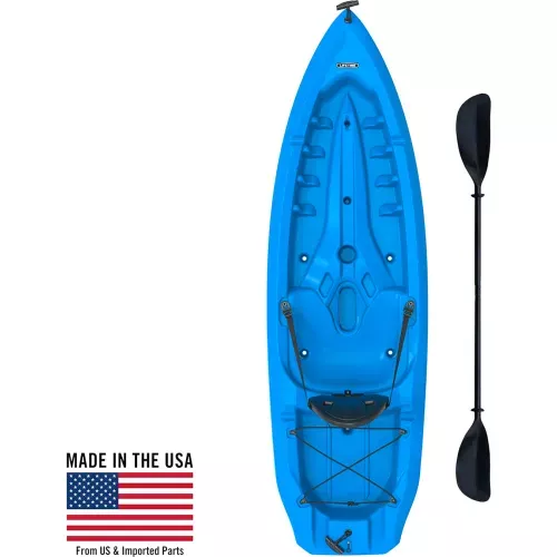 lifetime-blue-calypso-kayak-with-backrest-paddle Lifetime Blue Calypso Kayak with Backrest and Paddle