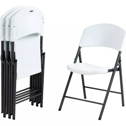 lifetime-durastyle-folding-chair-white-granite-pack-4 Lifetime Durastyle Folding Chair, White Granite, Pack of 4