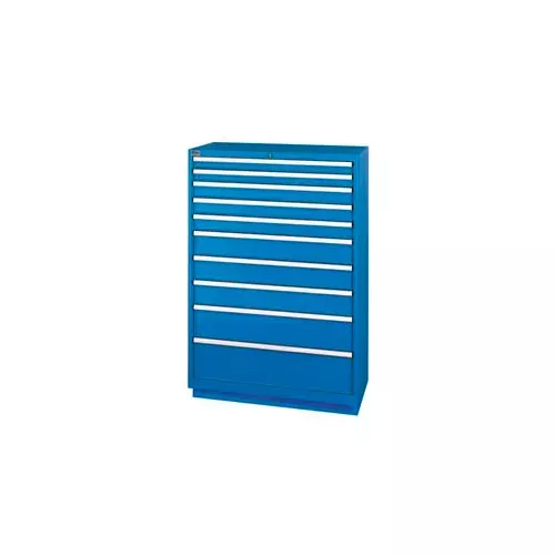 lista-10-drawer-shallow-depth-cabinet-bright-blue-master-keyed Lista 10 Drawer Shallow Depth Cabinet - Bright Blue, Master Keyed