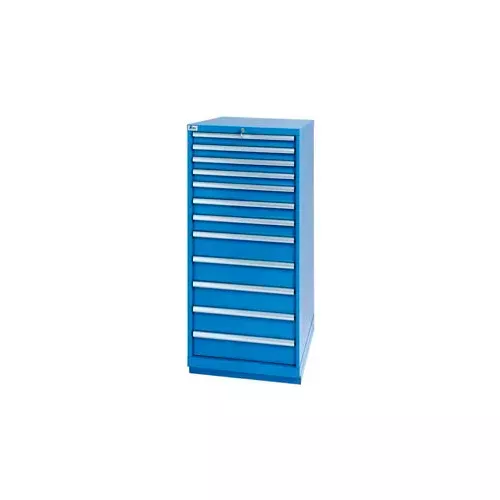 lista-12-drawer-standard-width-cabinet-bright-blue-no-lock Lista 12 Drawer Standard Width Cabinet - Bright Blue, No Lock