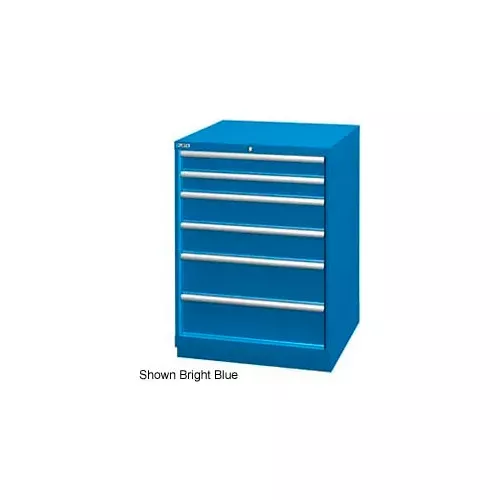 lista-28-1-4-w-drawer-cabinet-6-drawer-74-compart-light-gray-keyed-alike Lista 28-1/4"W Drawer Cabinet, 6 Drawer, 74 Compart - Light Gray, Keyed Alike