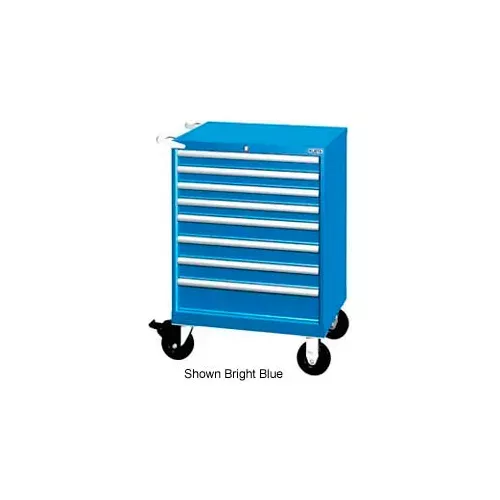 lista-28-1-4-w-mobile-cabinet-8-drawers-90-compart-light-gray-no-lock Lista 28-1/4"W Mobile Cabinet, 8 Drawers, 90 Compart - Light Gray, No Lock