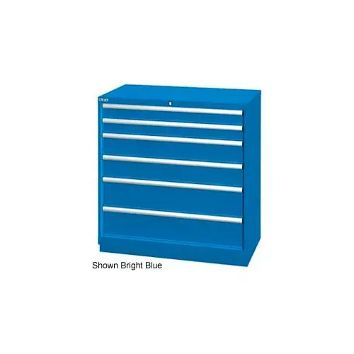 lista-40-1-4-w-drawer-cabinet-6-drawer-66-compart-light-gray-individual-lock Lista 40-1/4"W Drawer Cabinet, 6 Drawer, 66 Compart - Light Gray, Individual Lock